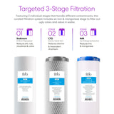 Brio 3-Stage Whole House Filtration System - Iron & Manganese Removal