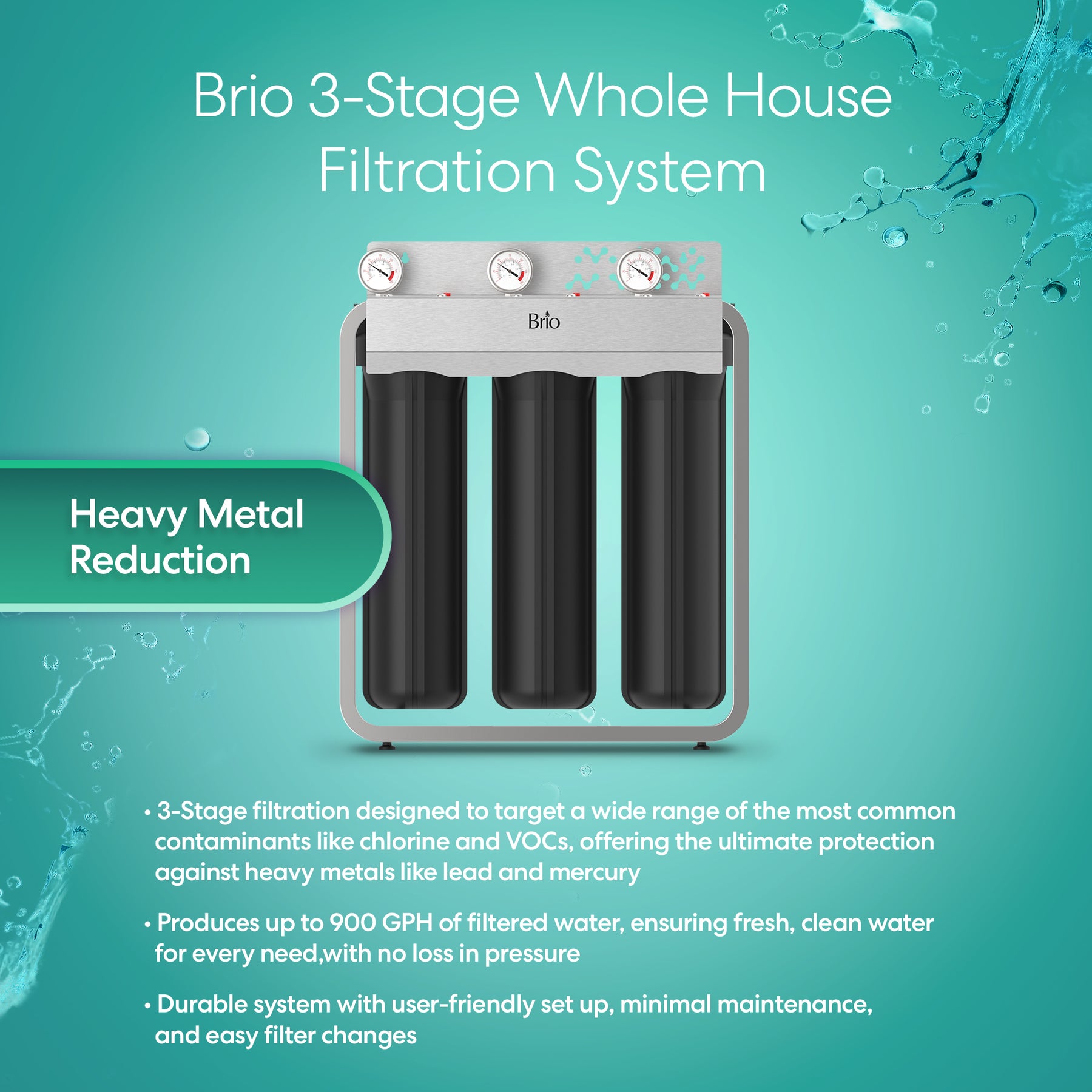 [Avex] Brio 3-Stage Whole House Filtration System - Subs