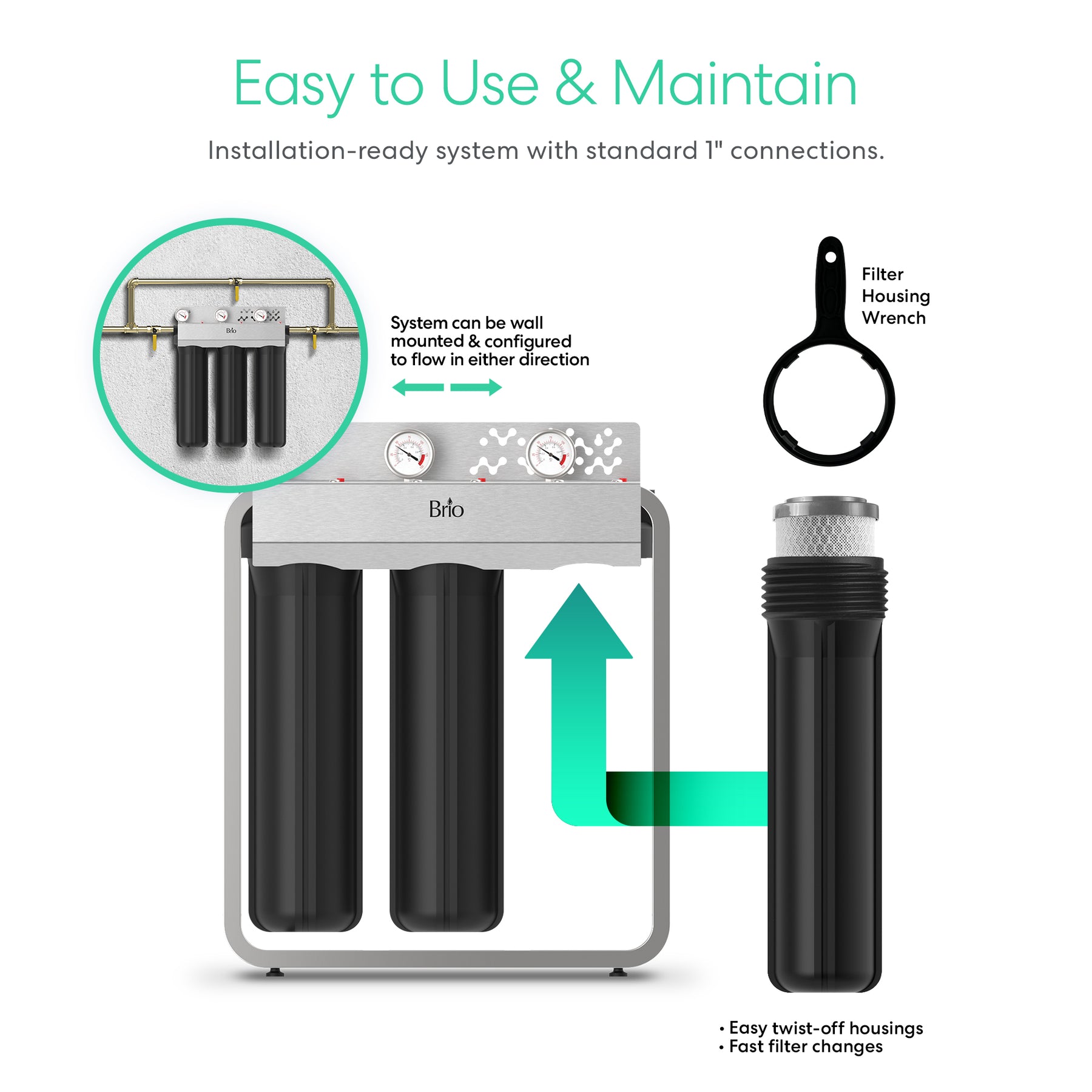 [Avex] Brio 3-Stage Whole House Filtration System - Subs