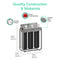 The 3-Stage Whole House Filtration System - 20″ Heavy Metals Filter is a comprehensive water filtration unit designed for whole-home protection. It features three stages of filtration, precise gauges, an easy pressure release mechanism, and a sturdy stainless steel frame. The integrated heavy metals filter provides enhanced contaminant removal. Dimensions are 30.26 inches in height, 8.77 inches in depth, and 23.59 inches in width.