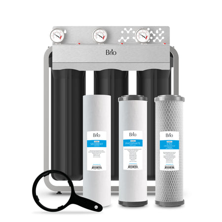 Brio 3-Stage Whole House Filtration System - Anti-Scale