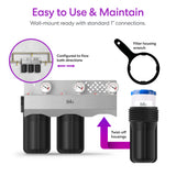 Brio 3-Stage Whole House Filtration System – 10" Iron & Manganese