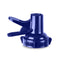 The 48MM Dark Blue Screw Top Valve Display Package features a BPA-free plastic cap with a flip-up spout for easy pouring or drinking. It fits crown top water bottles and is shown isolated on a white background.