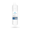 The 11" RO Inline Filter 100GPD is a white cylindrical reverse osmosis water filter cartridge with a blue and white label, barcode, and product details, delivering up to 100 gallons per day. Shown upright on a white background.