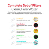 Brio 6" Post Carbon Inline 1/4" U-Type Filter