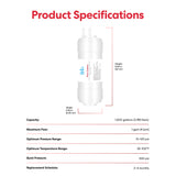 Brio 6" Post Carbon Inline 1/4" U-Type Filter
