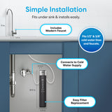 Brio 16" Single Housing Undersink Water Filtration System with Faucet