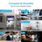 Collage featuring the Monarch 120 lb. Capacity Ice Machine with 40 lb. Storage Bin in hospitality settings—commercial kitchens, restaurants, hotels, bars, and cafés—showing the unit alongside equipment and ice-filled drinks or glasses in each section.