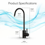 Brio Modern Series Water Faucet - Matte Black