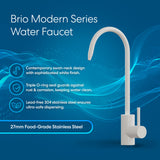 Brio Modern Series Water Faucet - White