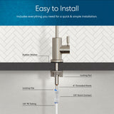 Brio Modern Series Water Faucet - 31mm Brushed Nickel