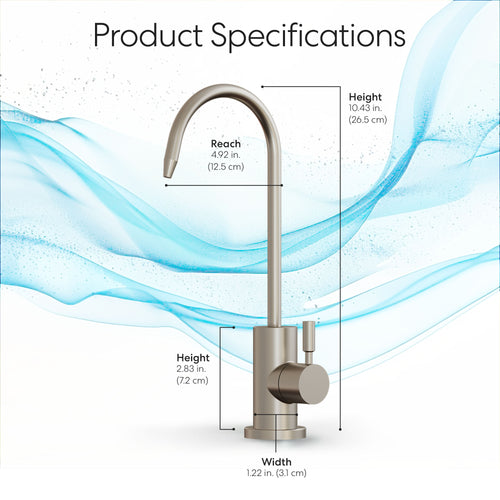 Brio Modern Series Water Faucet - 31mm Brushed Nickel