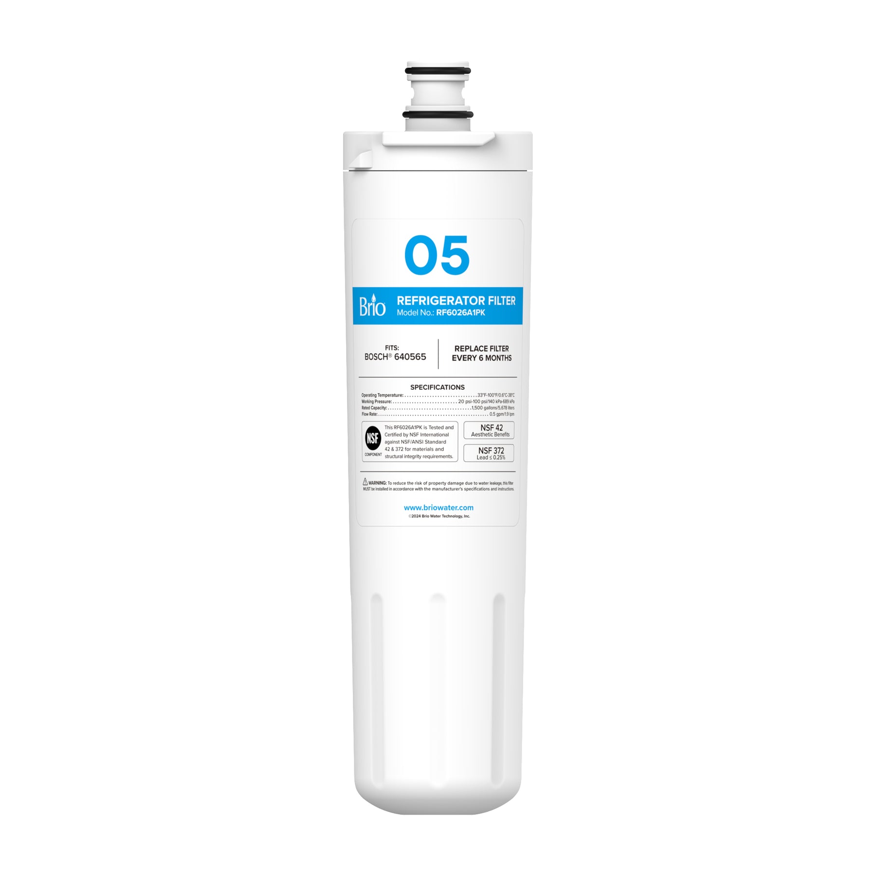 Brio 6026A Refrigerator Filter – BOSCH 640565, AP3961137, 1257074, LNDESIT 640565, AP3961137