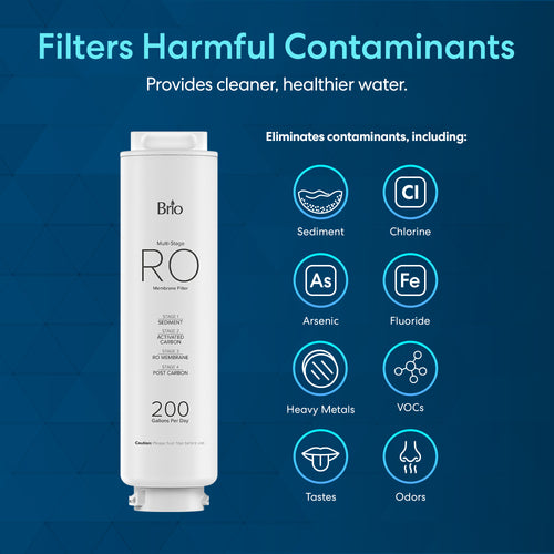 Brio Multi-Stage RO Filter 200GPD – Q60