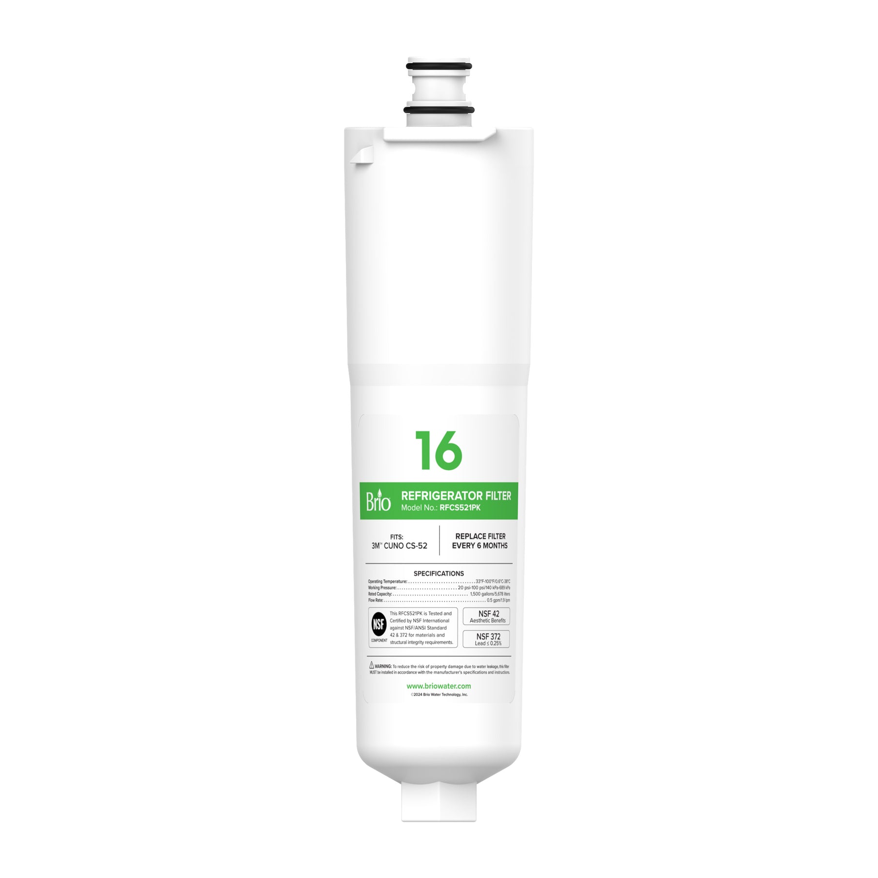 Brio CS521 Refrigerator Filter – 3M™ Cuno CS-52