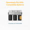 The Whole House 10" Iron & Manganese Filter is a three-stage water filtration unit with black housings and pressure gauges, labeled Fits with Compatible Systems. Compatible Unit: FSWH310IMR. Features a whole house iron filter.