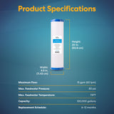 Brio Whole House 20” Iron & Manganese Filter