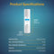 Whole House 20" Sediment Filter: Universal fit, 4.5" x 20", 15 gpm flow, 80 psi max pressure, 113°F max temp, 100,000-gal capacity; durable 5-micron polypropylene filter.
