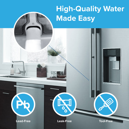 Brio Replacement Refrigerator Filter for LG® LT700P, Sears®/Kenmore® 9690, 1 Pack
