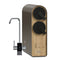 The Reverse Osmosis Undersink Filtration System - G20 Series Natural features a wood-grain front, two black dials, a digital faucet with 80°C and 100°C display, and "Brio" branding, delivering superior contaminant reduction.
