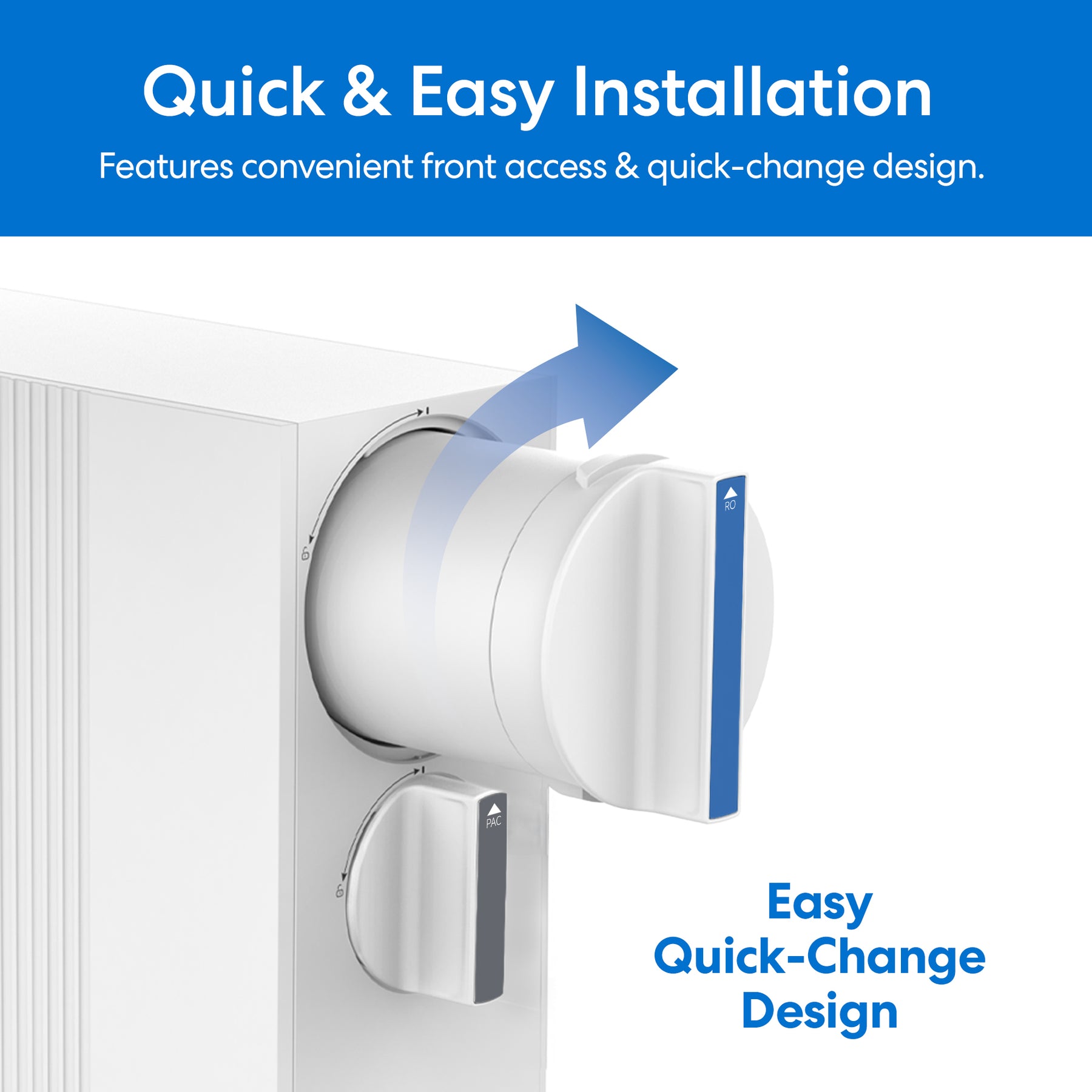 The SIMPL Reverse Osmosis Membrane 400GPD - TROM400STD features a large cylindrical filter that's easily inserted or removed from the front, quick & easy installation, and an easy quick-change design. Delivers powerful 400GPD performance.