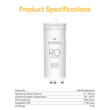 Brio SIMPL Reverse Osmosis Membrane 600GPD – TROM600STD