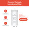 SIMPL Reverse Osmosis Membrane 800GPD - TROM800STD for Brio SIMPL system, removes up to 99.9% of contaminants, features long filter life and quick-change design. Shown on a red and white background.
