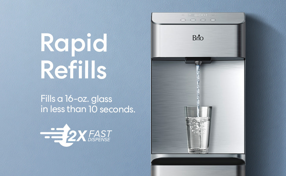 Brio Moderna 730 Series Self Cleaning Bottom Load Water Cooler – Brio Water