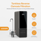 Introducing the AQUUS Series Tankless RO Under Sink Filtration System 600GPD—a sleek black water purifier designed for modern kitchens. This advanced reverse osmosis solution features a digital smart faucet with dual-flow capability, a high-efficiency 4-in-2 filtration system, and delivers a sustainable purification process at an impressive 600 gallons per day (GPD). Perfect for under-sink installation, it seamlessly combines clean water performance with contemporary style.