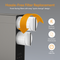 Two round white filters on the side of the gray Tankless RO Under Sink Filtration System 600GPD - AQUUS Series, with orange arrows indicating rotation for removal. Text highlights easy replacement, no tools required, front access, and long filter life—making it perfect for convenient under sink filtration in any modern reverse osmosis filtration setup.