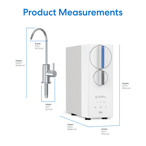 Brio SIMPL Tankless RO Under Sink Filtration System 400GPD