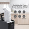 The Ultrafiltration Under Sink Filtration System - Amphora Series sits on a kitchen counter with its lid open, showcasing its 3-in-1 filter that reduces rust, dirt, dust, chlorine, E. coli, and volatile organic compounds.