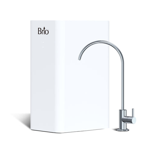 Brio Amphora Ultrafiltración Sistema de filtración debajo del fregadero con grifo blanco