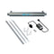 The UV-C Ultraviolet Light - 6 GPM kit features a stainless steel chamber, three UV lamps, and accessories for chemical-free whole house water disinfection, all displayed on a white background.