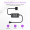 The UV-C Ultraviolet Light - 8 GPM features a smart electronic ballast with a black power cord, LED indicator lights, labeled buttons, and plug. UL listed with system alerts and audible alarms—ideal for chemical-free whole house water treatment.