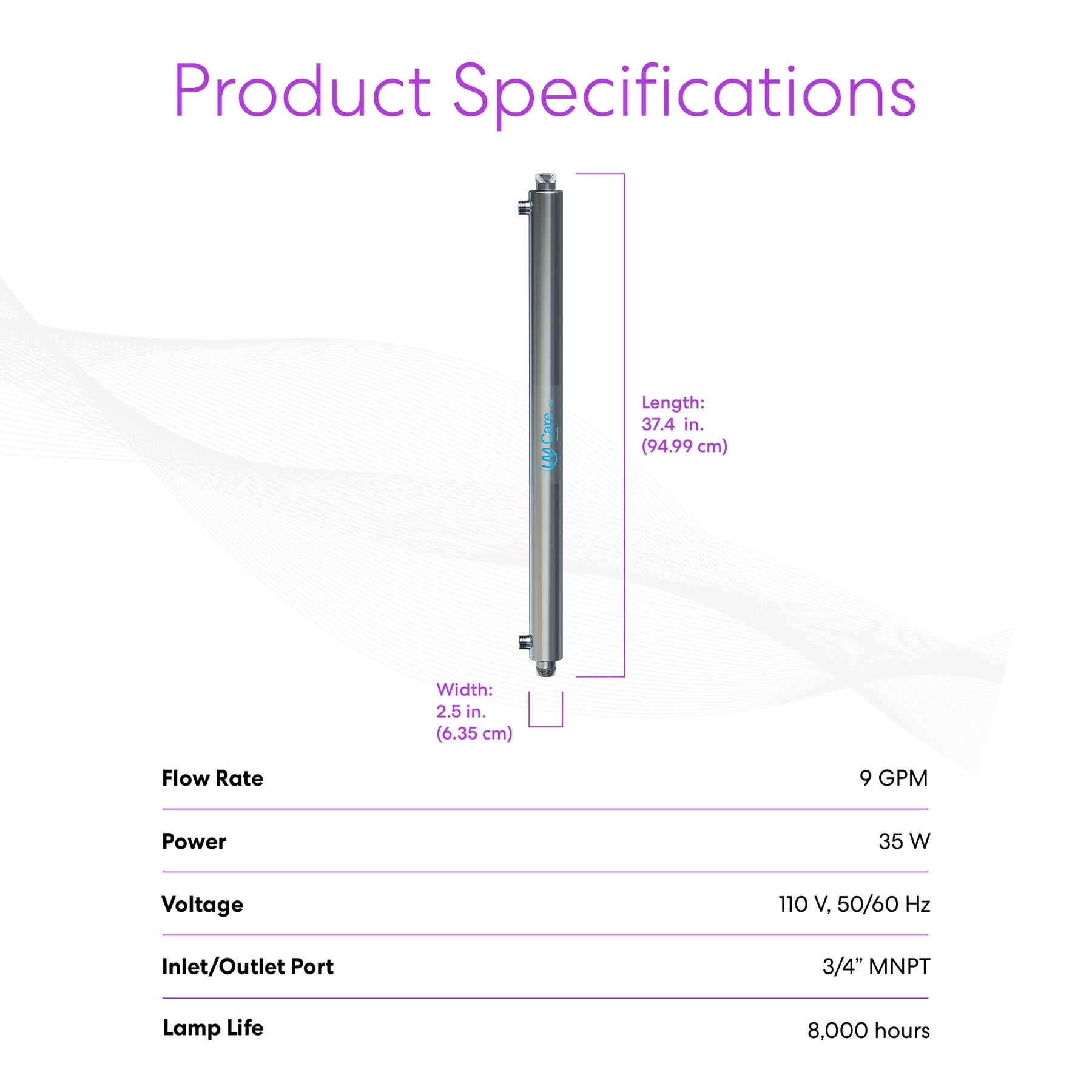 Brio UV-C Ultraviolet Light – 9 GPM