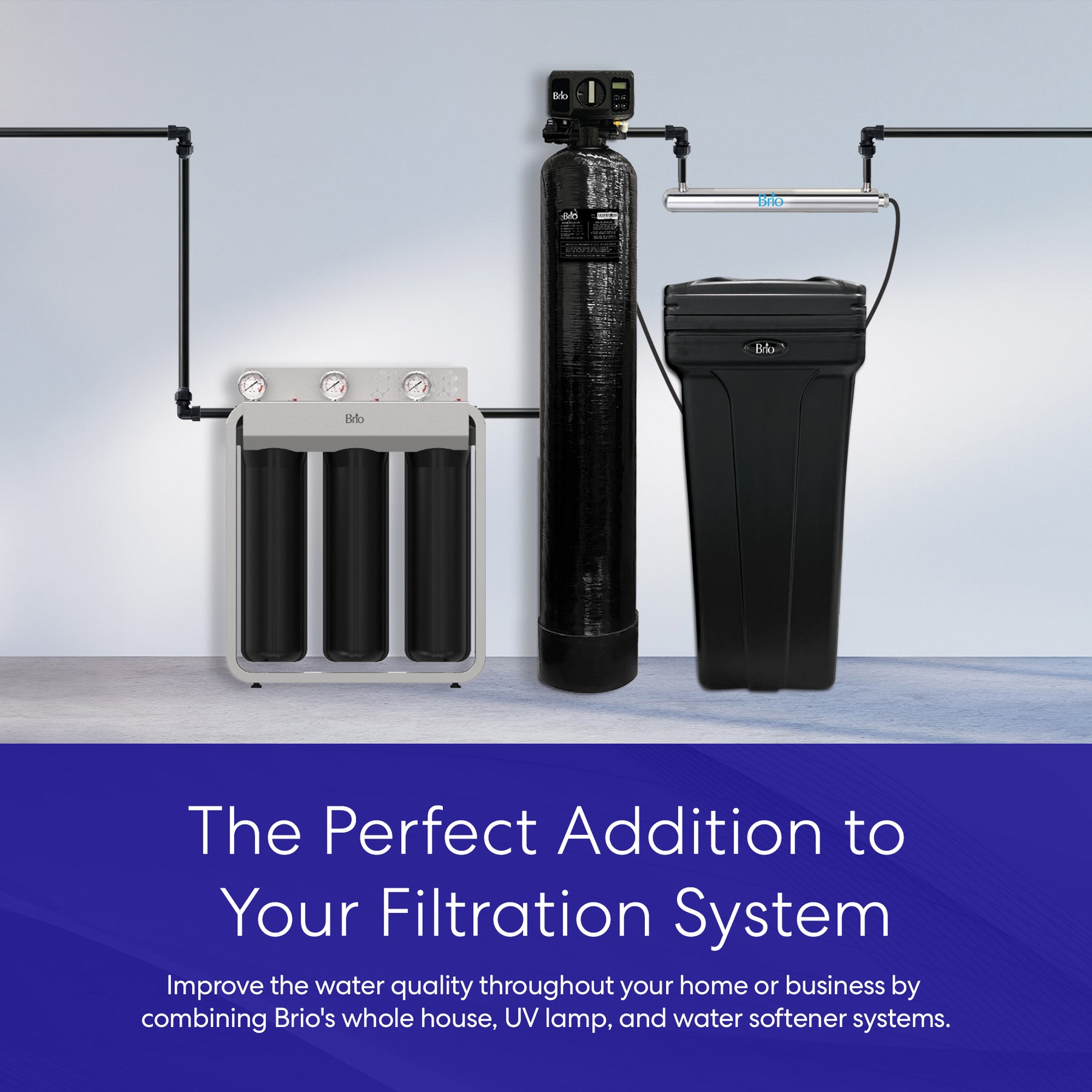 [Avex] Brio Whole House Water Softener System – 30,000 Grains