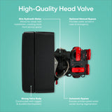 High-quality head valve with features highlighted on a teal background