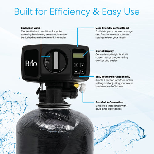 Whole House Water Softener System - 45,000 Grains - 10" x 54"