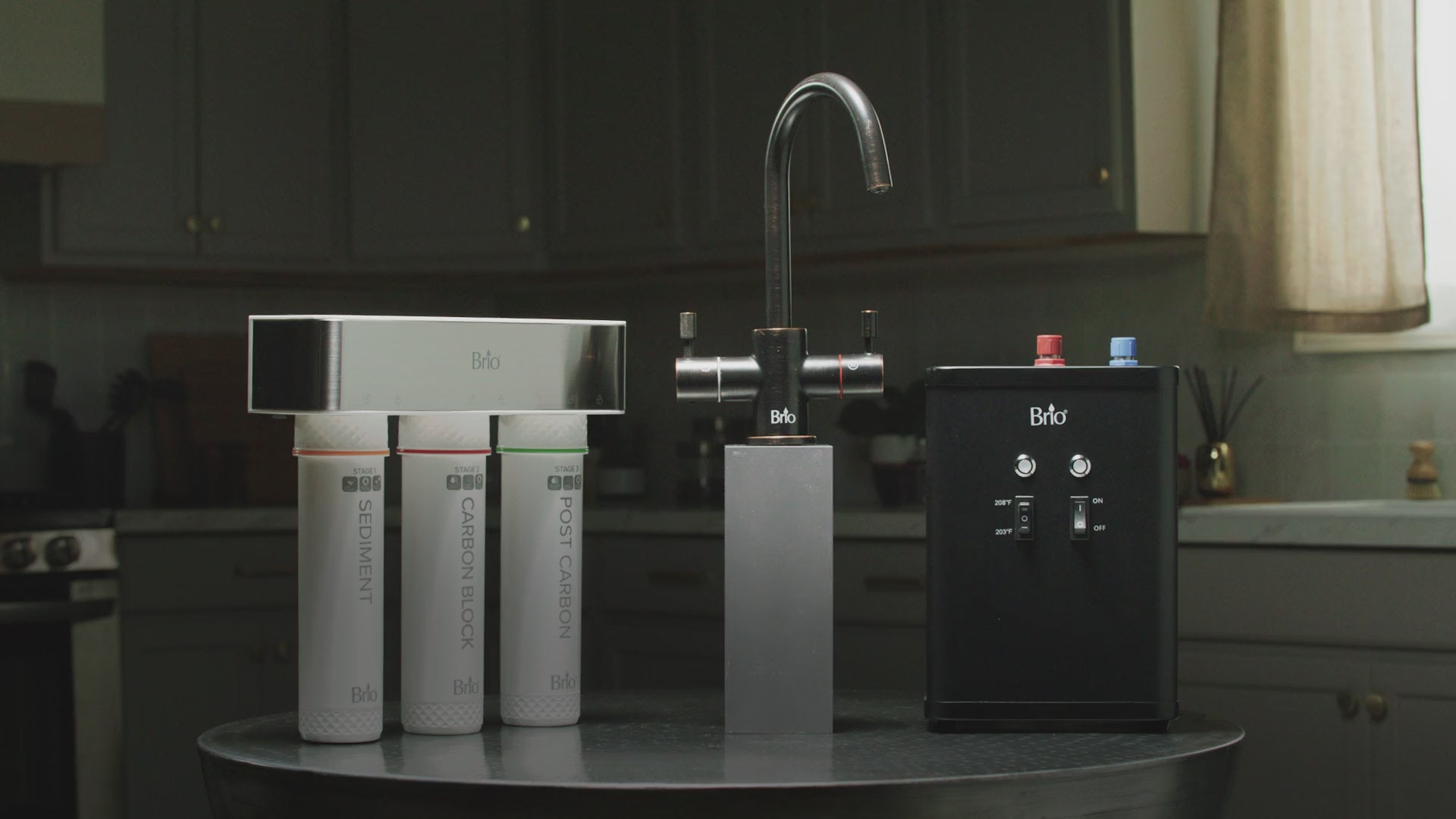 3-Stage Instant Hot Water Under Sink Dispenser System - Chrome