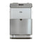 The Moderna 720 Stainless Steel Bottleless Countertop Water Dispenser features a sleek, space-saving design with a central spout above a drip tray, digital display, temperature control buttons, and an advanced 3-stage filtration system for pure and convenient hydration.