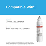 Brio 602OA Filtros para refrigerador (paquete de 3) - Compatible con LG LT800P, ADQ73613401, Kenmore 9490, 46-9490, 469490 