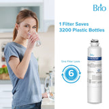 Brio 6027A Refrigerator Filters (3-Pack) – Compatible with Samsung DA29-00020B, DA29-0D020A, CA:29000:20A, DA29-000taA