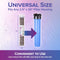 The Alkafuse Drop-In Alkaline Filter, 50,000 L, 2.5" x 20", fits any 2.5 x 20 filter housing. An arrow illustrates easy insertion into the blue filter housing. Banner highlights: “Convenient to Use.”.