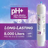 Brio Alkafuse In-Line Alkaline Filter, 8,000 L, 1/4" Quick Connect