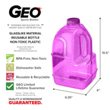 GEO 1-Gallon BPA-Free Juice Bottle - Multiple Colors