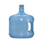 The 3-Gallon Polycarbonate Water Bottle w/ Screw Cap is a large, translucent blue container with a handle, high temperature resistance, and a white cap, shown isolated on a white background.