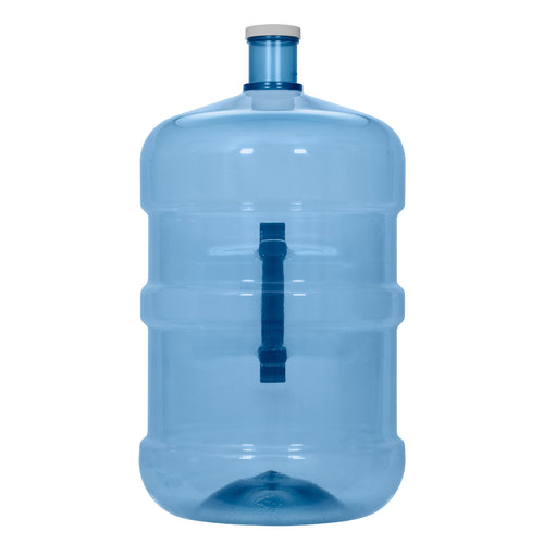 Brio Botella de agua de plástico PET sin BPA, de 5 galones, con tapón de  rosca