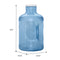 The 5-Gallon Polycarbonate Big Mouth Bottle is a large, translucent blue bottle with a white cap and built-in handle. It measures 19.5" tall by 10.75" wide at the base, made from durable plastic for everyday use.