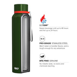 GEO 28 oz. Double Wall Stainless Steel Sports Bottle - Multiple Colors